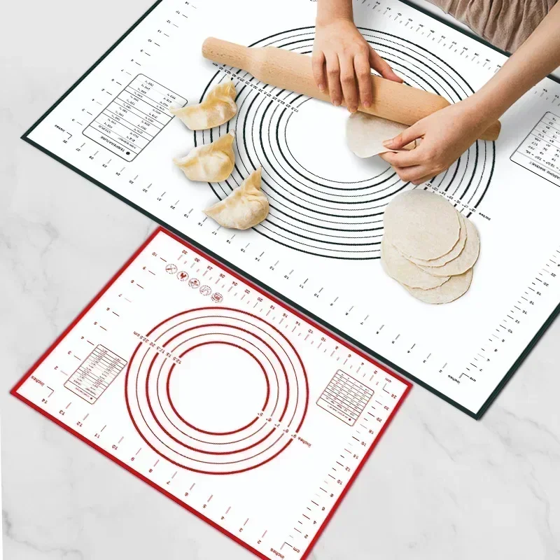 60/50/40cm Pad Baking Mat Sheet Kneading Dough Mat for Kitchen Rolling Dough Pizza Large Dough Non-Stick Maker Holder 2024 New