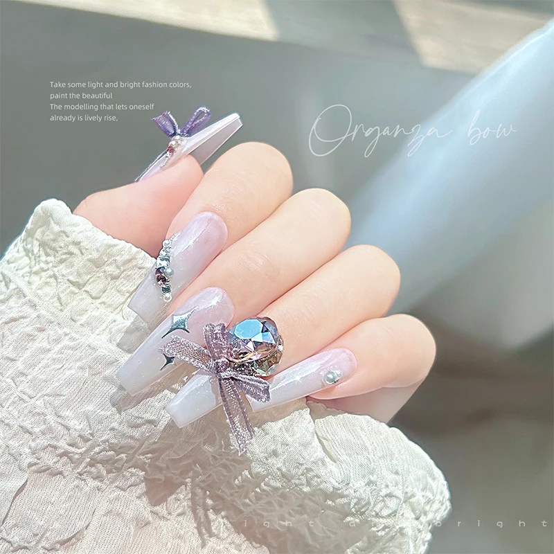 1 Stuks Lint Strikken Nail Art Charme Nagel Decoratie Fee Diy Accessoires Ornament Kawaii Nagel Strikken Decor Japans Ontwerp