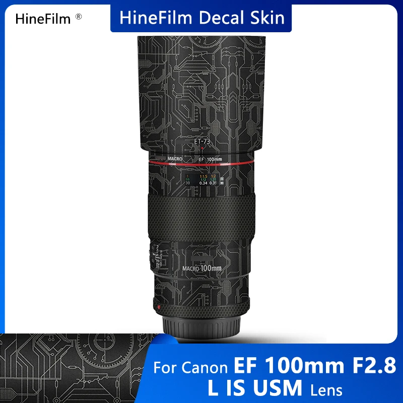 

for Canon EF100 F2.8 Lens Decal Skin 100 f2.8 Anti Scratch Wrap Cover for Canon EF 100mm f/2.8L IS USM Macro Lens Sticker Film