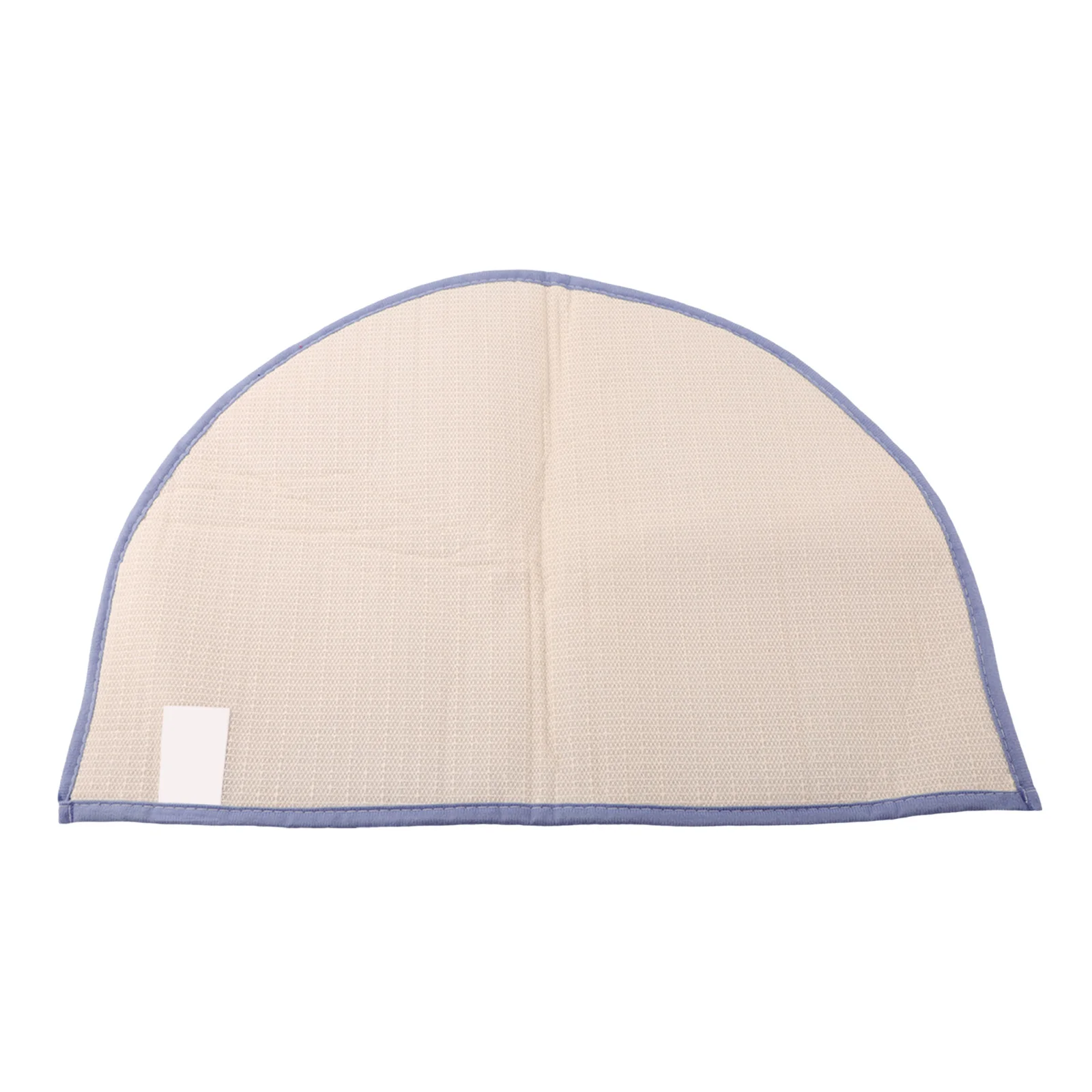 Absorbent Semicircular Bath Mat Built with Chenille Material and Non Slip Backing for Consistent Performance in Wet Environments