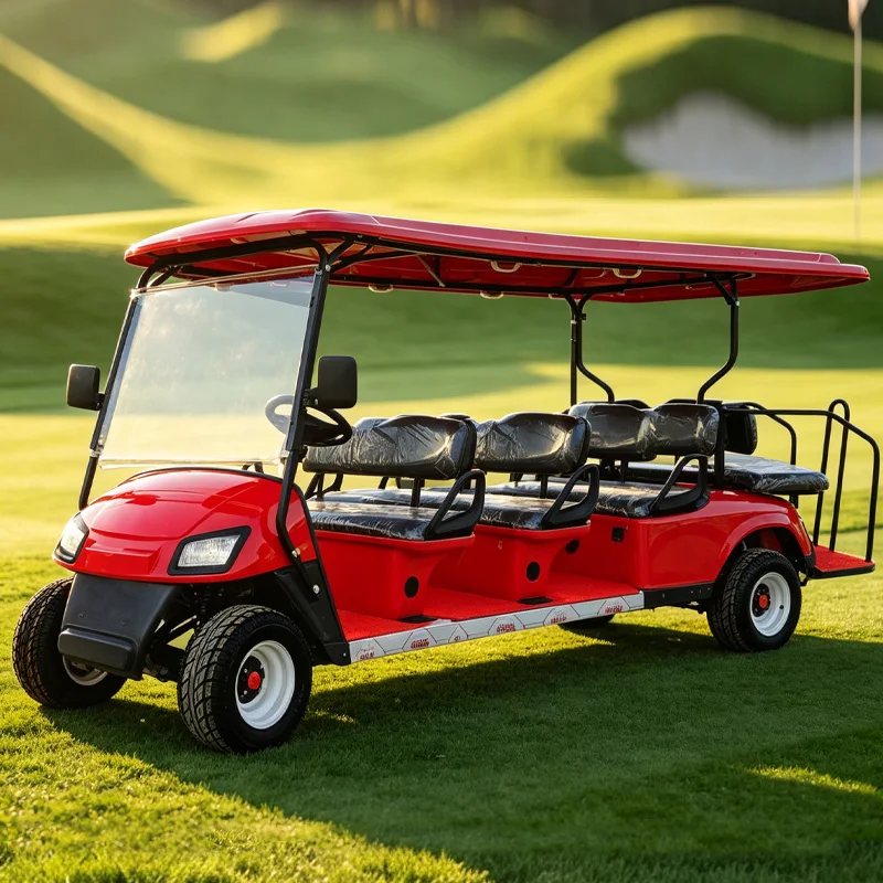 Hot-selling 48V/72V 6-Seater Lithium-powered Electric Golf Cart Beach Buggy Sightseeing Vehicle – Customizable