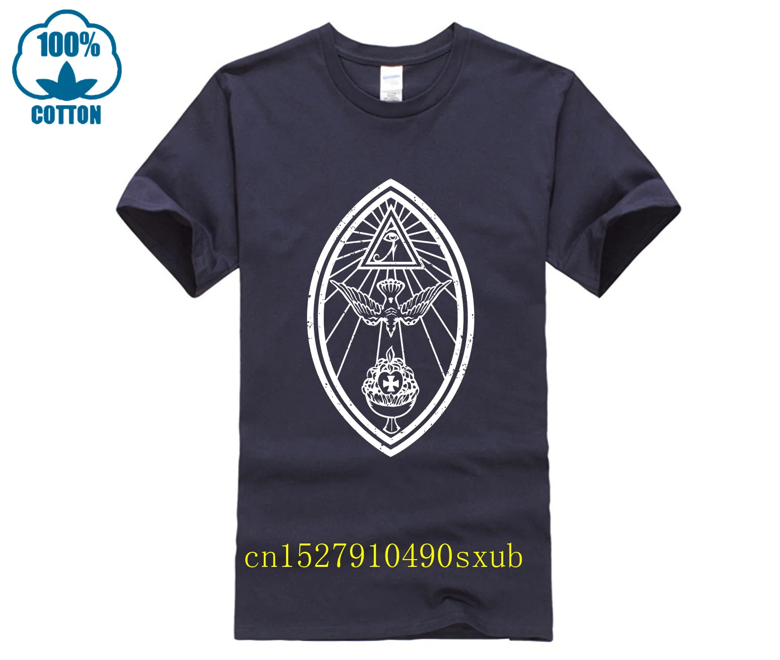 T Shirts Short fashion men ORDO TEMPLI ORIENTIS OTO SIGN Church 666 Satan Aleister Crowley Circle Printed casual T shirt