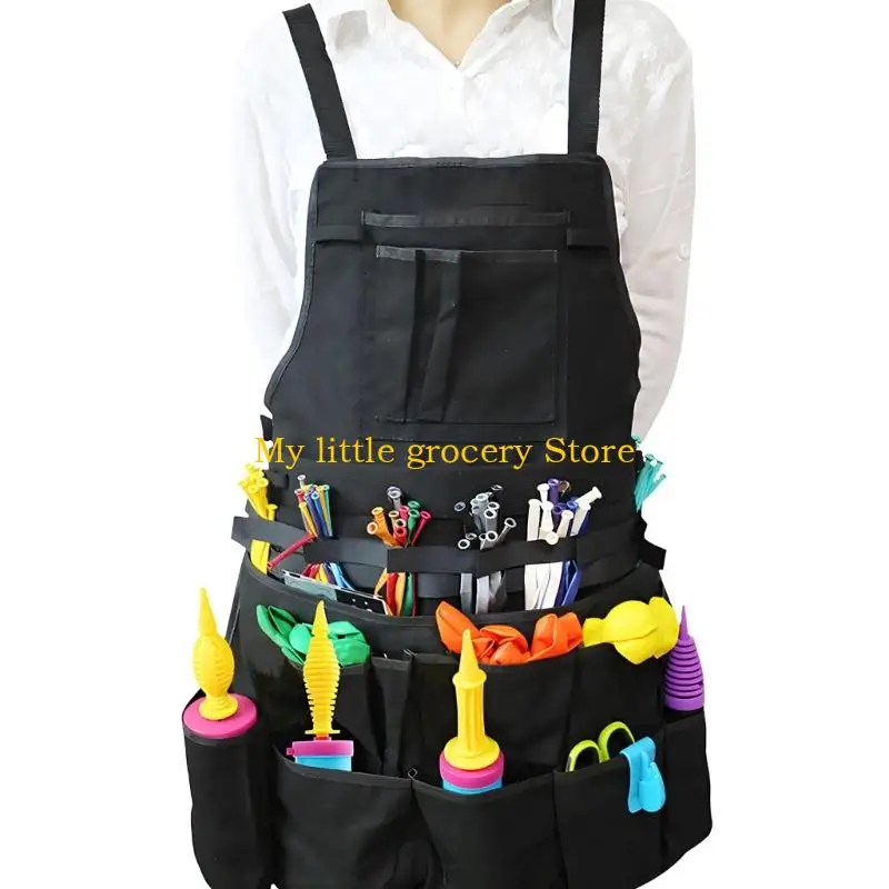 D5BD Detachable Balloon Tool OrganizerApron for Street Selling and Front Item Sorting
