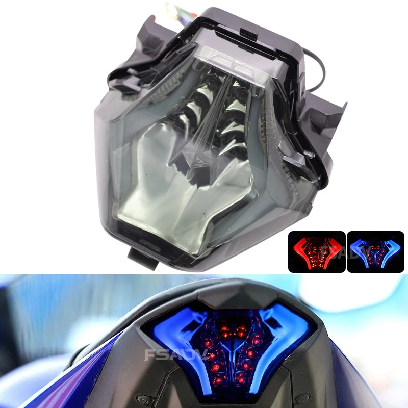 

For Yamaha MT03 MT25 Motorcycle Rear Tail Light Brake Turn Signal Integrated LED Taillight MT07 YZF R3 R25 2013-2023 2021 2022