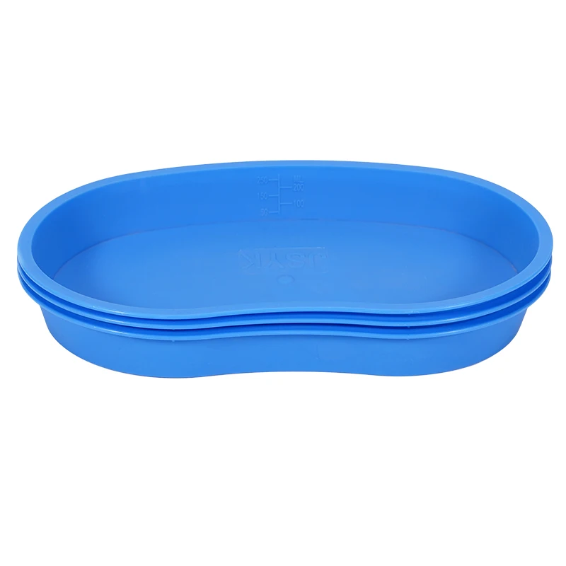 

10Pcs Dental Kidney Shaped Surgical Tray Plastic Medical Sterilized Tray Jar Disinfection Plate Container Dentistry Accessories
