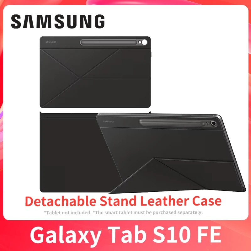 

Новый кожаный чехол со съемной подставкой для SAMSUNG Galaxy Tab S10 FE Wi-Fi, отдельный держатель для ручек, тонкий светильник【Планшет в комплект не входит】