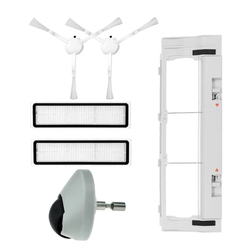 อะไหล่เครื่องดูดฝุ่นหุ่นยนต์1ชุดล้อตัวกรองฝาครอบแปรงสำรองสำหรับ Xiaomi dreame D9 D9 MAX Accessories