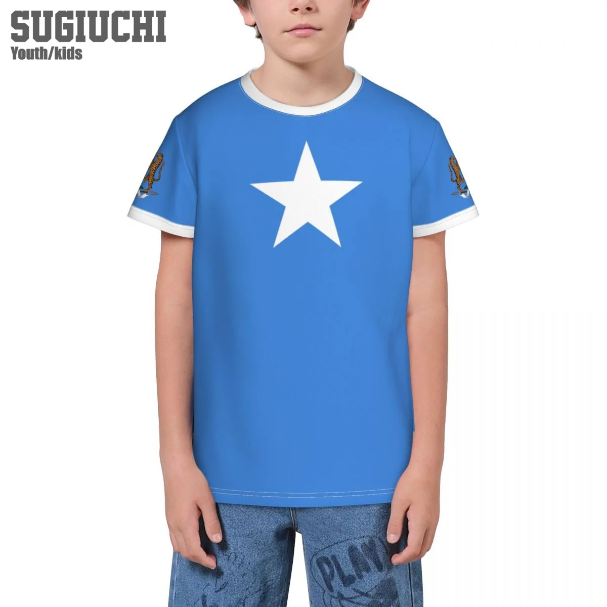 Custom Name Number Somalia Flag Emblem 3D T-shirts For Kids Youth Boy/Girl Tees jersey Soccer Football Fans Gift T shirt