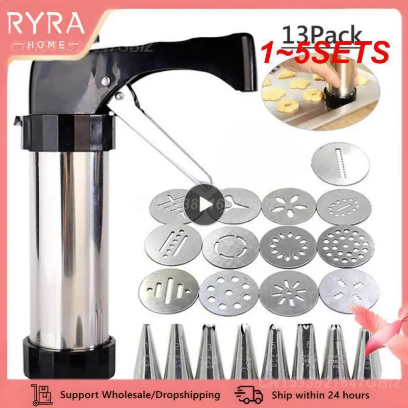 창의적인 쿠키 가정용 비스킷, 사용하기 쉬운 프레스 기계, 다용도 정밀 창의적인 요리, 내구성 장식, 1 ~ 5 세트