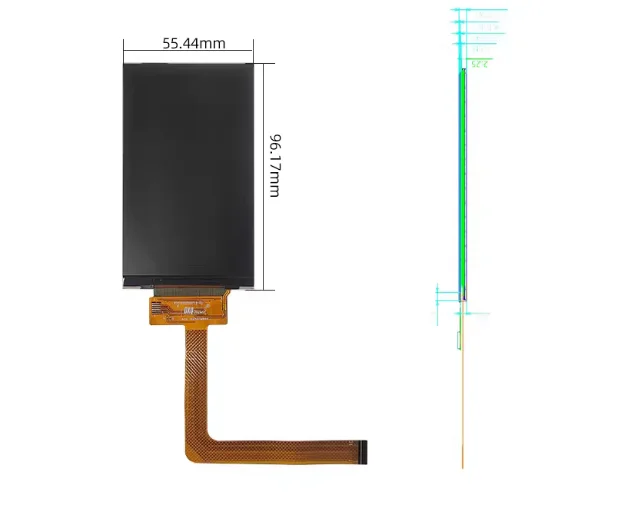 3.97-inch TFT display screen 480 * 800TN viewing angle MIPI interface handheld terminal intelligent door lock display screen
