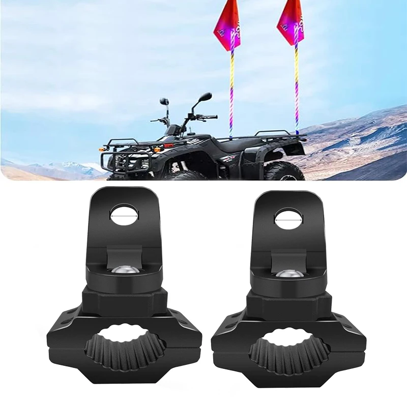 

Whip Light Mounts For ATV Quad ATV Light Mount Fit 0.875" 1"1.125"Rack Bars Bandlebars Adjustable ATV Mount Made Alloy Aluminum