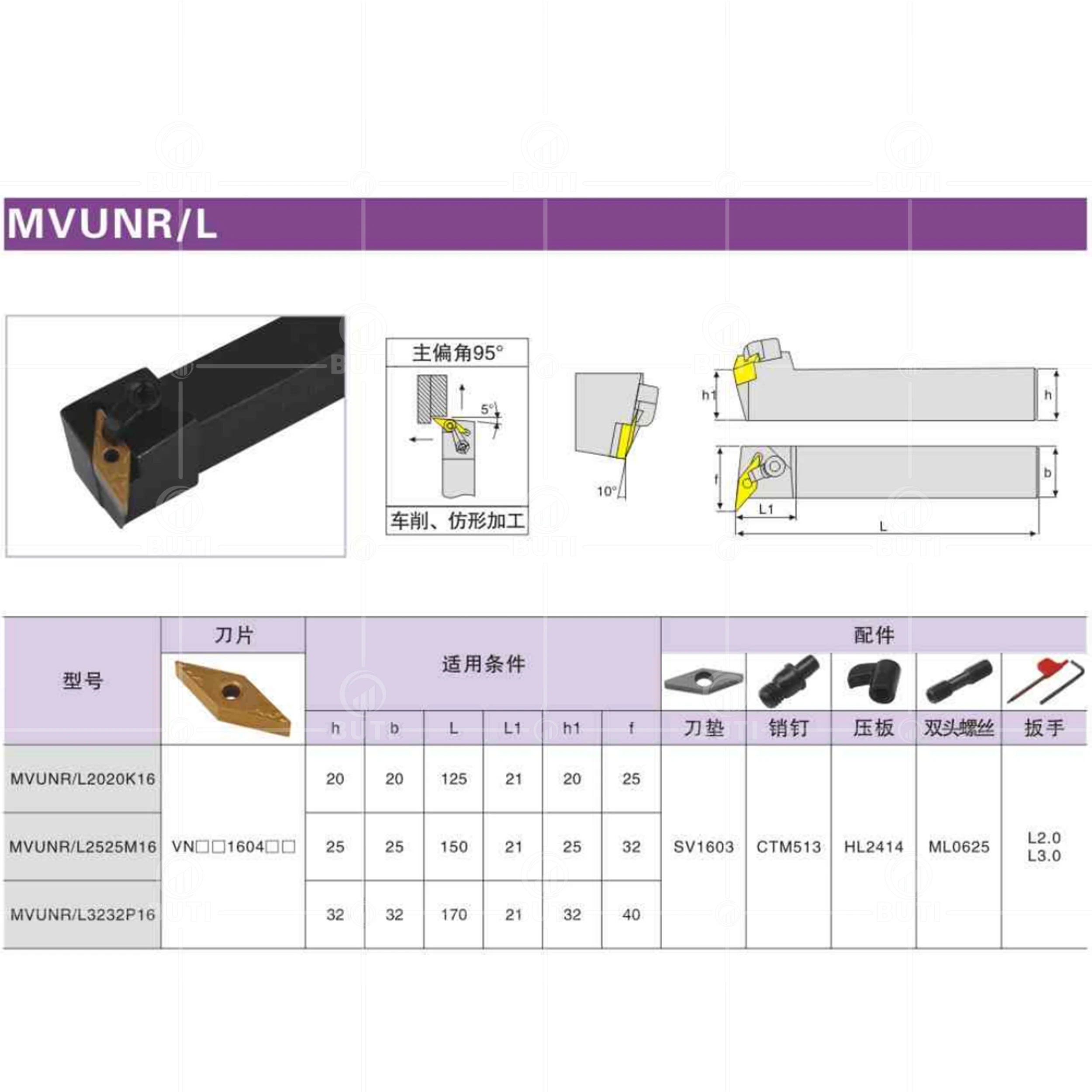 Imagem -05 - Deskar 100 Original Mvunr1616h16 Mvunr2023k16 Mvunr2525m16 Externo Torneamento Ferramenta Titular Cnc Torno Cortador para Vnmg Carbide Blade