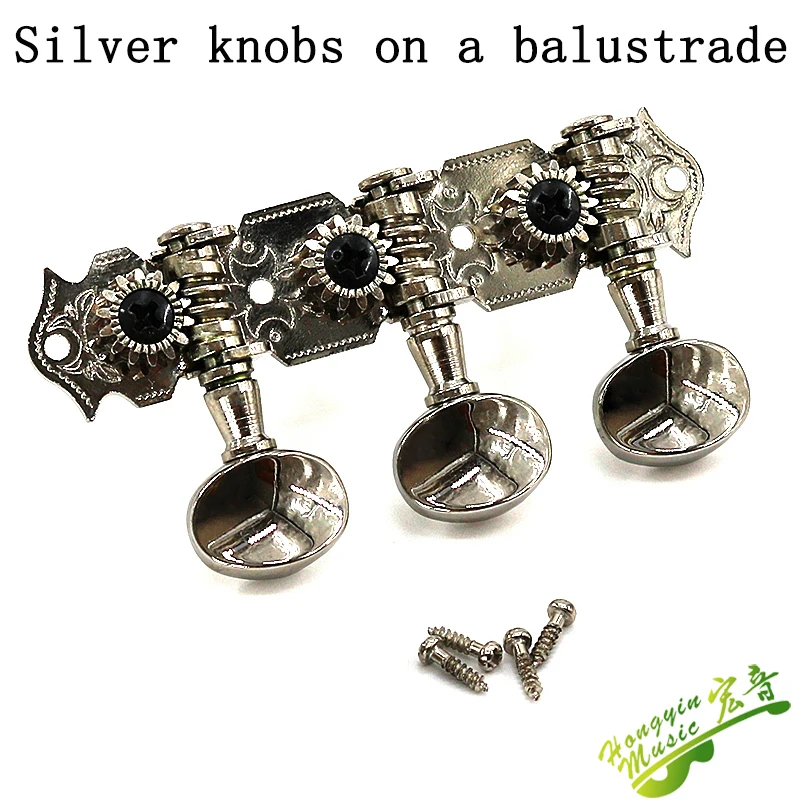 Single sided knob  For 3-string instruments Guitar Guitar String Tuning Pegs Tuners Machine Head