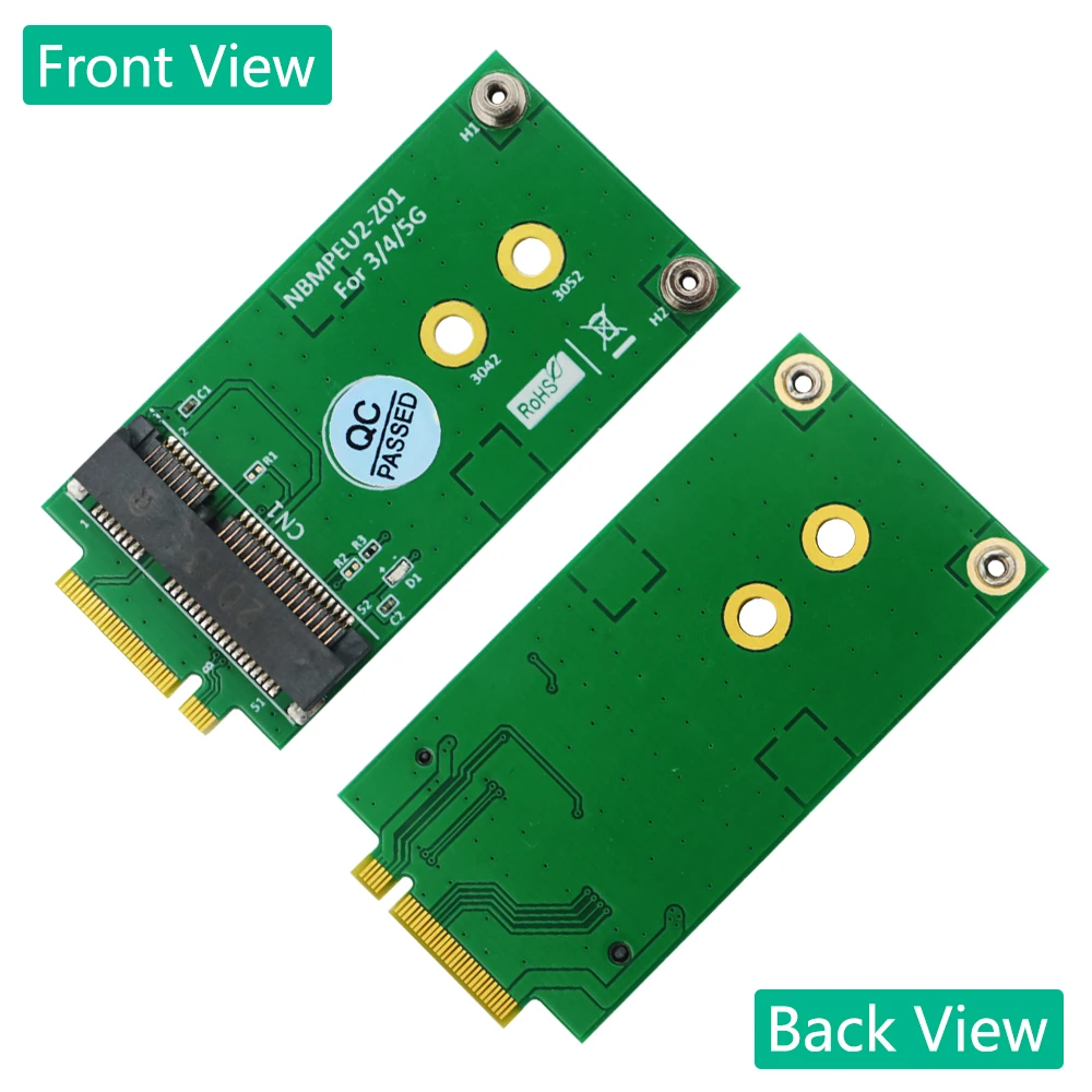 M.2 Key B to Mini PCI-E Adapter for 3G/4G/5G Module