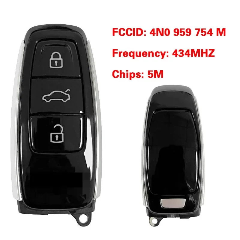 CN008181 MLB Original 434MHZ 5M Chip For Audi A8 Q8 A6 2017+ Smart Key Remote Control FCC ID 4N0 959 754 M