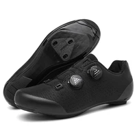 Zapatos de ciclismo de carretera para hombre, zapatillas transpirables de verano con tacos autoblocantes, antideslizantes, para bicicleta de montaña, zapatillas de carreras spd ligeras