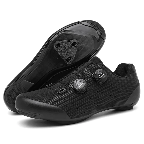Zapatos de ciclismo de carretera para hombre, zapatillas transpirables de verano con tacos autoblocantes, antideslizantes, para bicicleta de montaña, zapatillas de carreras spd ligeras