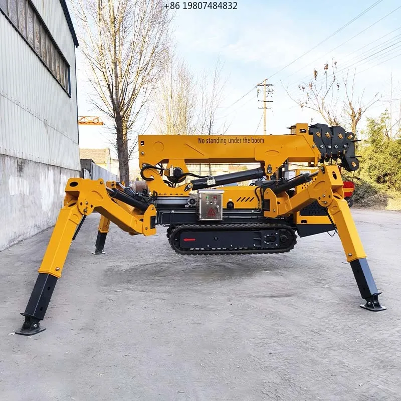 Spider Crane Four Legs Mini Spider Crane Glass Installation Small Spider Crane Crawler Hydraulic