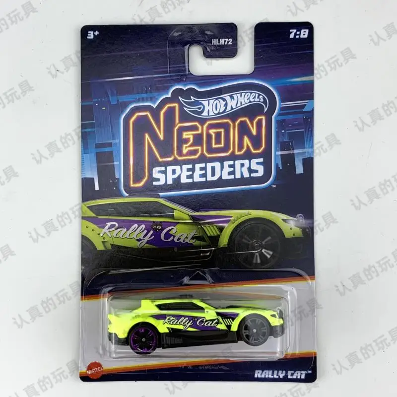 

HOT WHEELS 1:64 NEON SPEEDERS RALLY CAT Collection of die-cast alloy trolley model ornaments