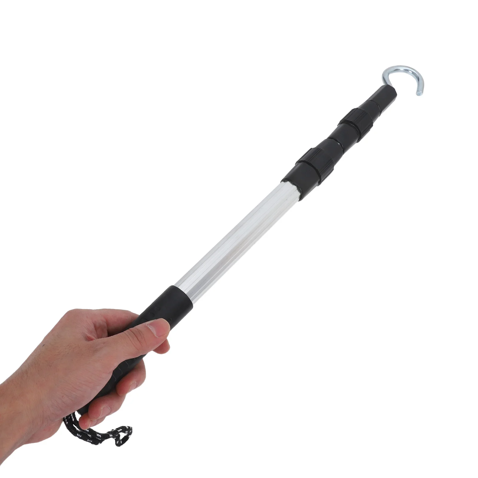Gancho para Puerta de Ático, Sistema Telescópico Extensible para Escalera de Ático, Herramienta para Bajar la Escalera, Gancho para Toldo de Autocaravana