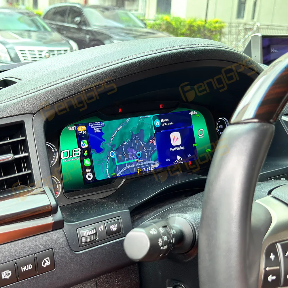 Car LCD Dashboard For Lexus LX570 2016-2021 Digital Cluster Instrument Panel Cockpit Multifunctional Speedometer