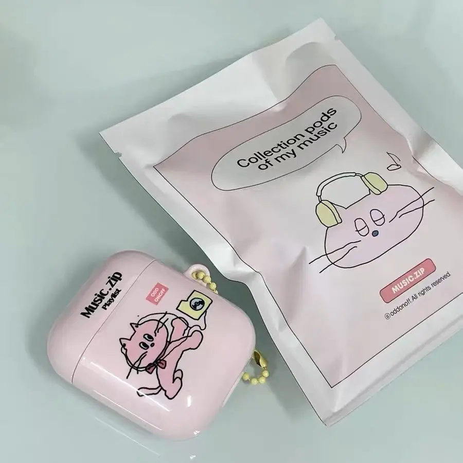 Custodia Airpod gatto carino cartone animato rosa coreano per AirPods 1 2 3 Pro 2 AirPod Airpods Pro custodia Airpods custodia Air Pod