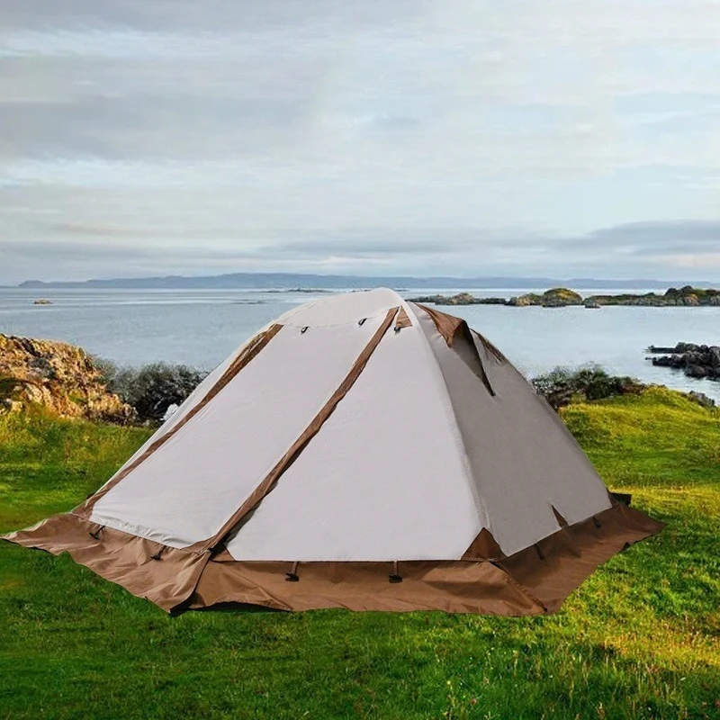 

Легкая палатка с алюминиевым столбом, уличная утолщенная непромокаемая складная портативная палатка, большие ветрозащитные водонепроницаемые палатки для кемпинга