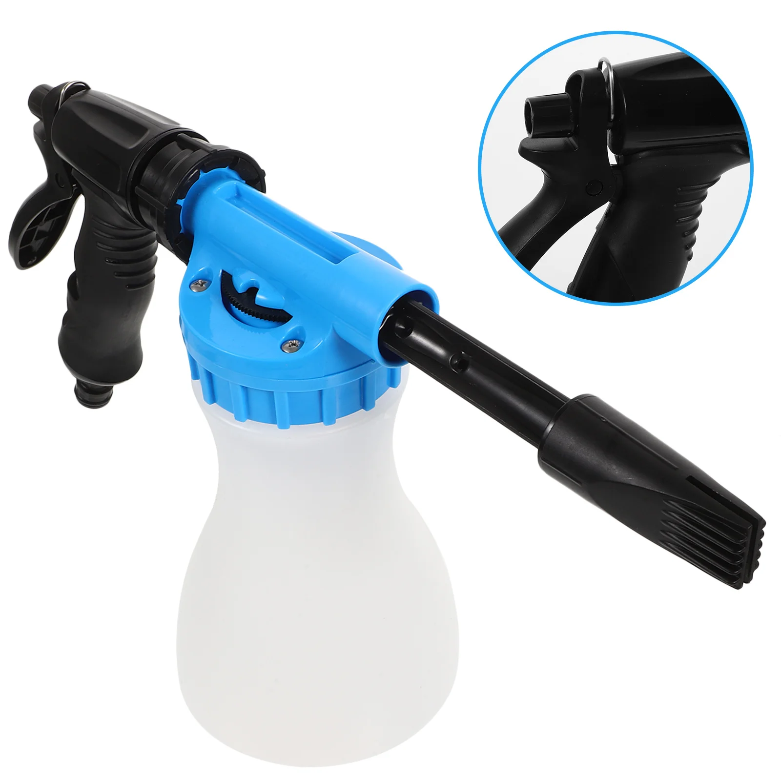 

Car Wash Plastic Water Hand Press Blue Easy Control Stream Durable Car Wash Accessories Watering Flowers Grass Portable Water