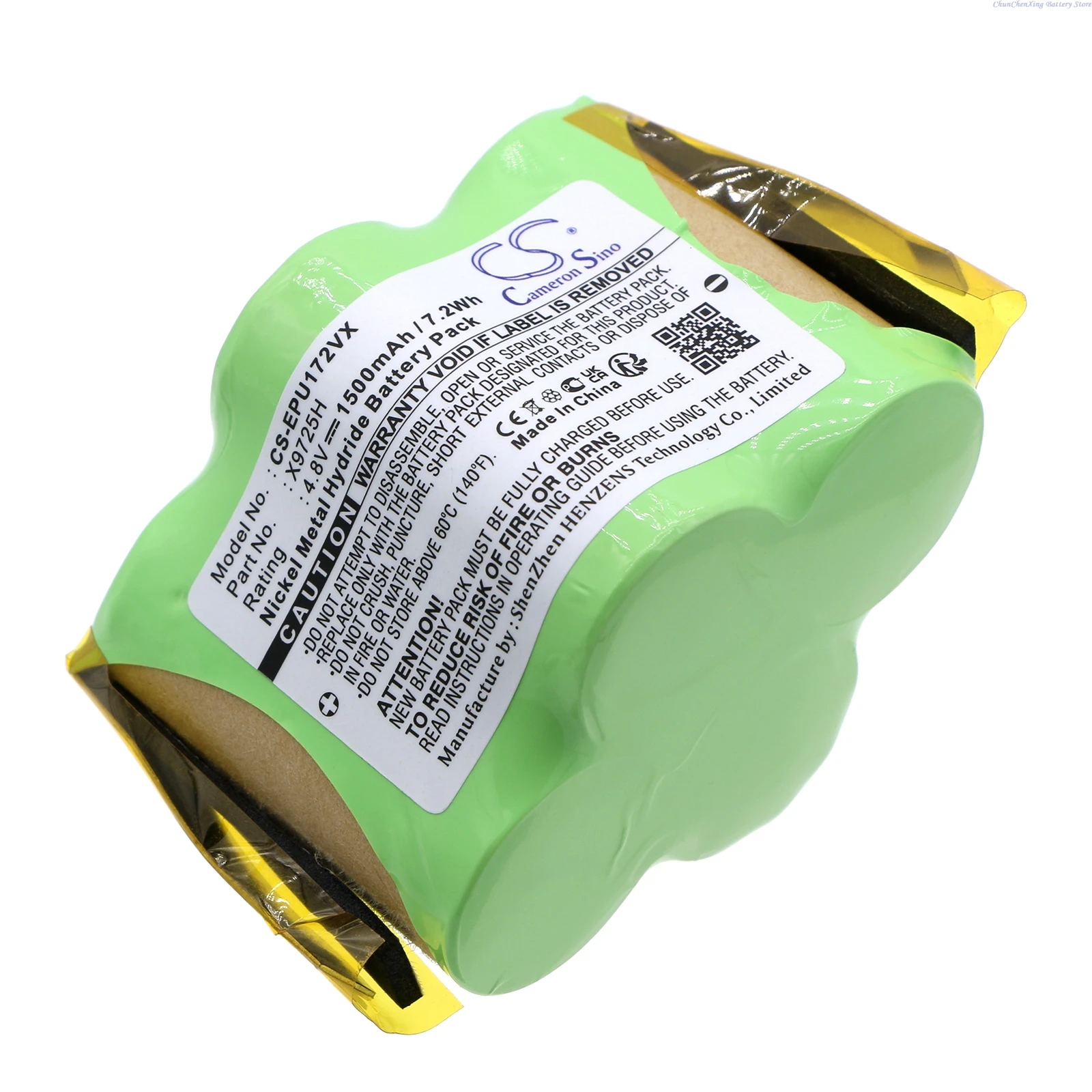 4.8V 1500mAh Vacuum Cleaner Battery X9725H for Euro Pro/Shark V1720 V1725 V1725H, For Domo DO204SW DO-204SW  +TOOL