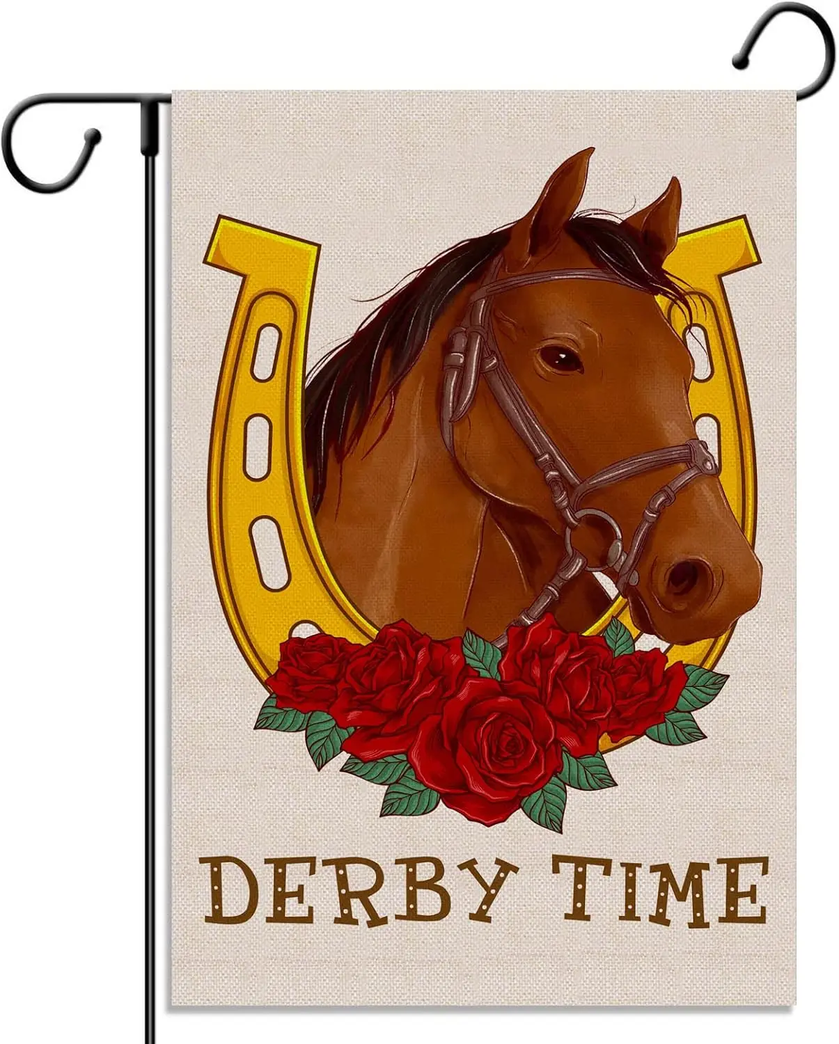 Derby Time Garden Flag Kentucky Run for The Roses Horse Racing Vertical Double Sized Yard Outdoor Decoration ZZJ LLG GGO llz