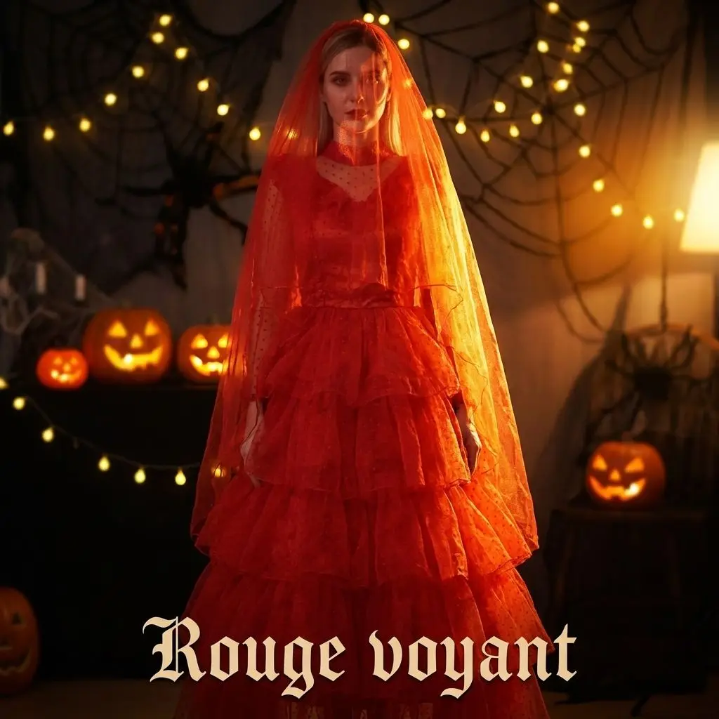 Retro Yin cosplay Lydia red wedding dress cosplay Halloween funny character adult horror theme party costumes