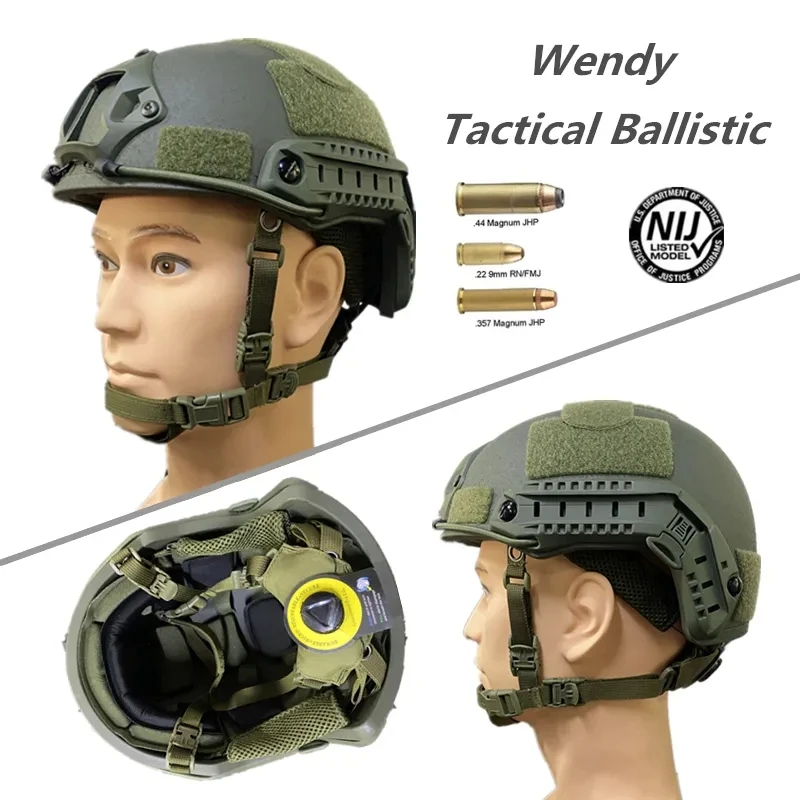 Ballistic ACH High Cut Tactical Helmet Kevla High Quality Ballistic Helmet NIJ IIIA FAST Wendy\'s Suspension Pad Ballistic Helmet