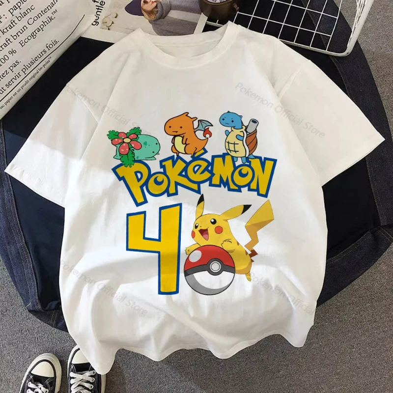 MINISO Pokémon Anime périphérique Pikachu imprimé T-shirt à manches courtes hommes et femmes été Harajuku ample haut décontracté T-shirt