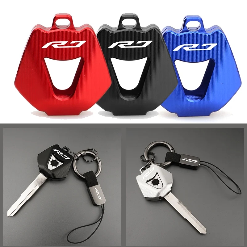 For Yamaha YZFR7 YZF R7 2022 2023 2024 Modified Key Cover Case Shell CNC Aluminum Motorcycle Accessories Keychain Key Holder