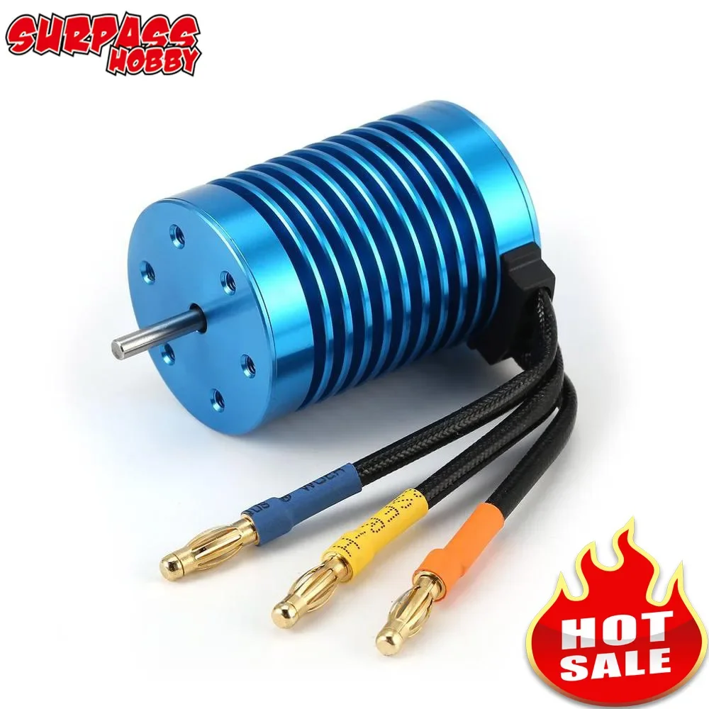 SkyDElSurpass Hobby F540 3000KV 3300KV 3930KV 4370KV Brushless Motor For 1/10 RC Car Redcat Electric Volcano EPX PRO Blackout XT