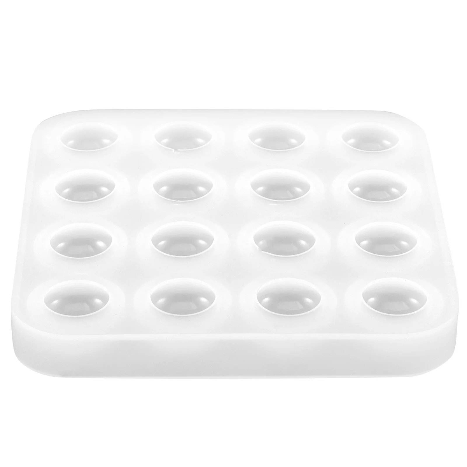 Molde epóxi para jogo de mesa Moldes de silicone, gel de sílica branca, gamão de fundição