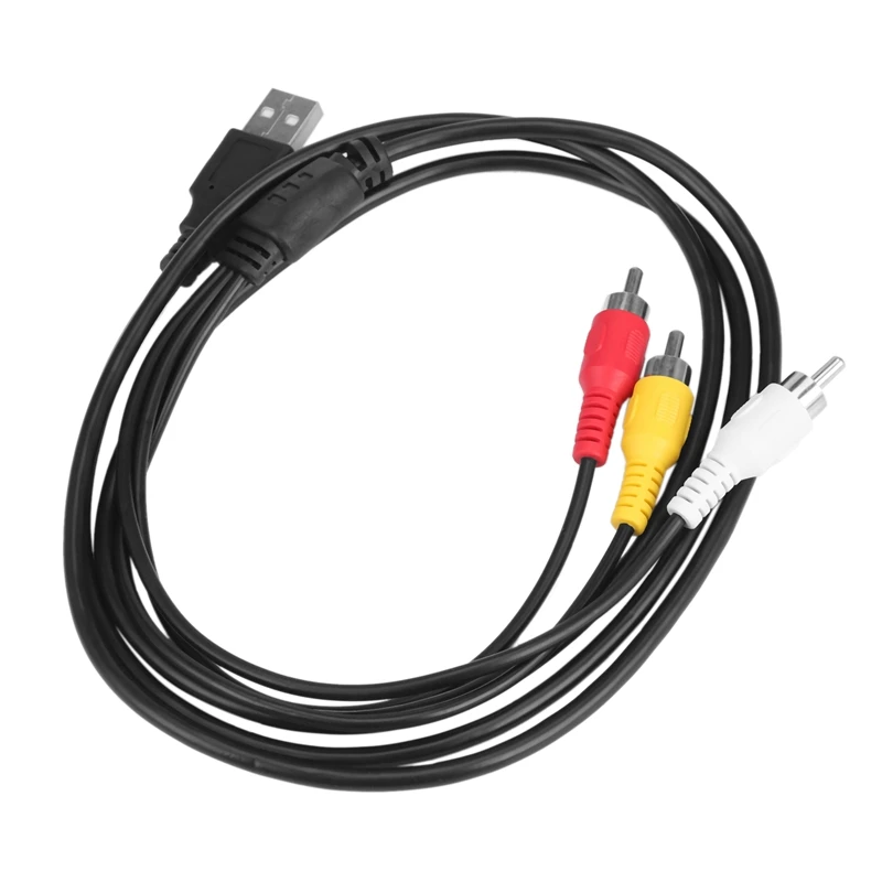 RCA para cabo USB, 3 RCA