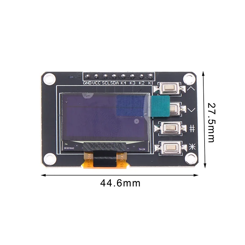 1Pcs OLED Display Screen 0.96-inch White/blue 12864 Screen Module With Matrix 4 Key Interfaces Keyboard IIC SSD1315