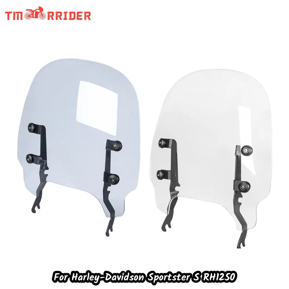 

Motorbike Windscreen Windshield With Bracket For Harley Sportster S RH1250S RH1250 2021-2023 Wind Shield Air Deflector Visor