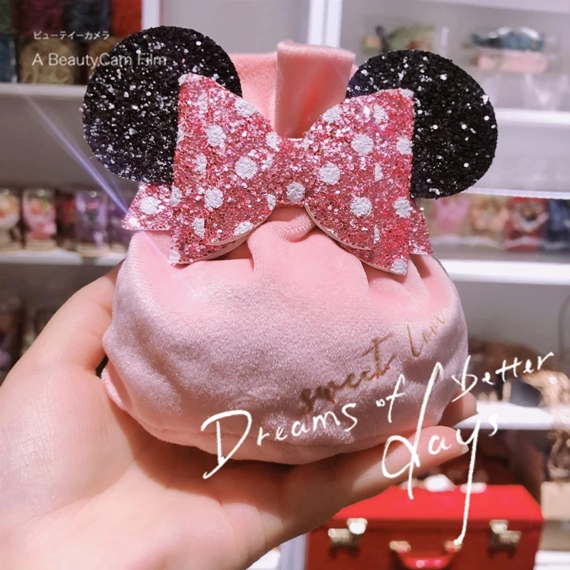 New 5 Pcs Velvet Cloth Drawstring Bags with Ribbon Party Favor Gift Bags Party Weddings Birthdays Treat Bags Cajas De Regalo