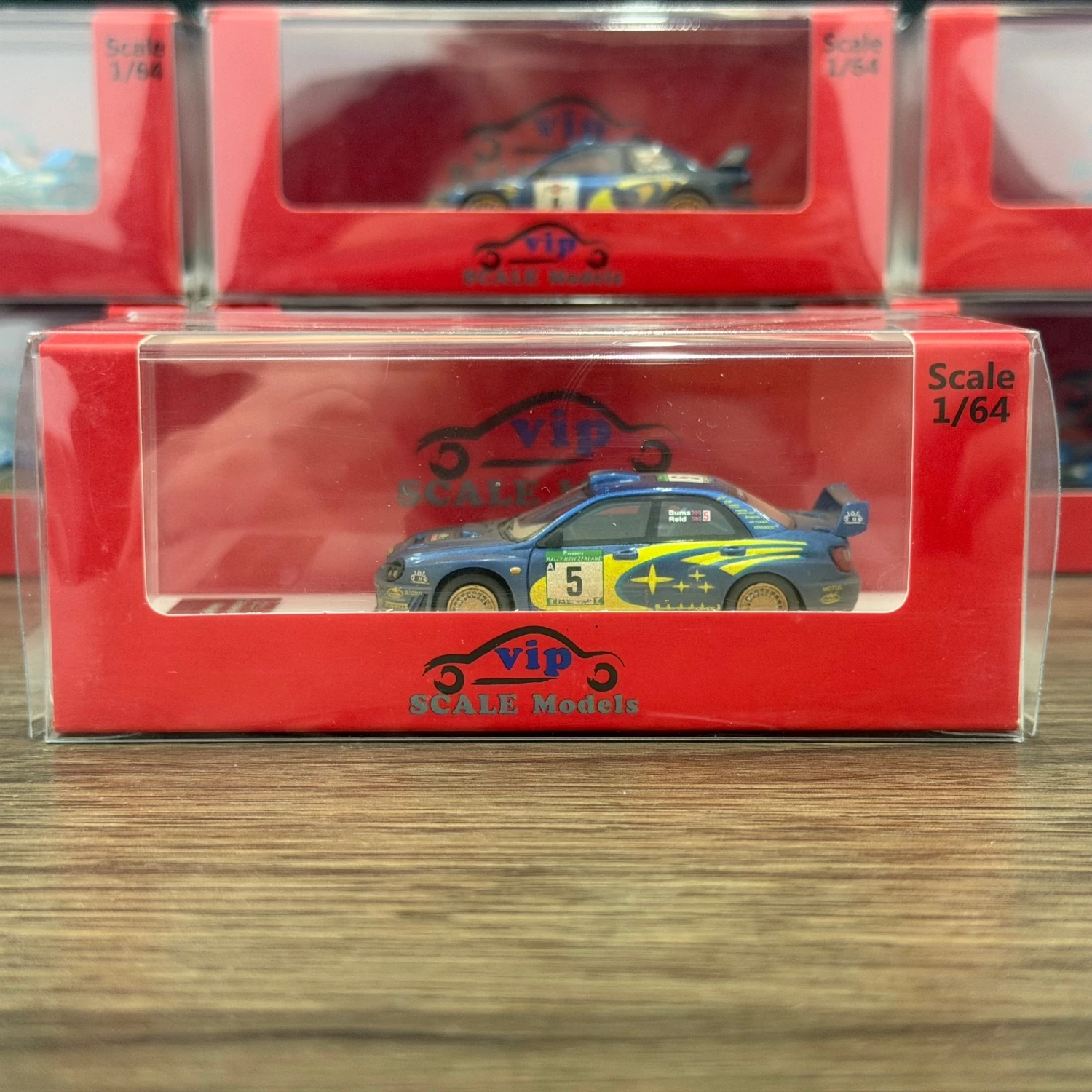 VIP-Modell 1/64 Impreza WRC, blaue Farbe, Kunstharzmodell, CarIn 2025, Sammlung, Geschenkskala