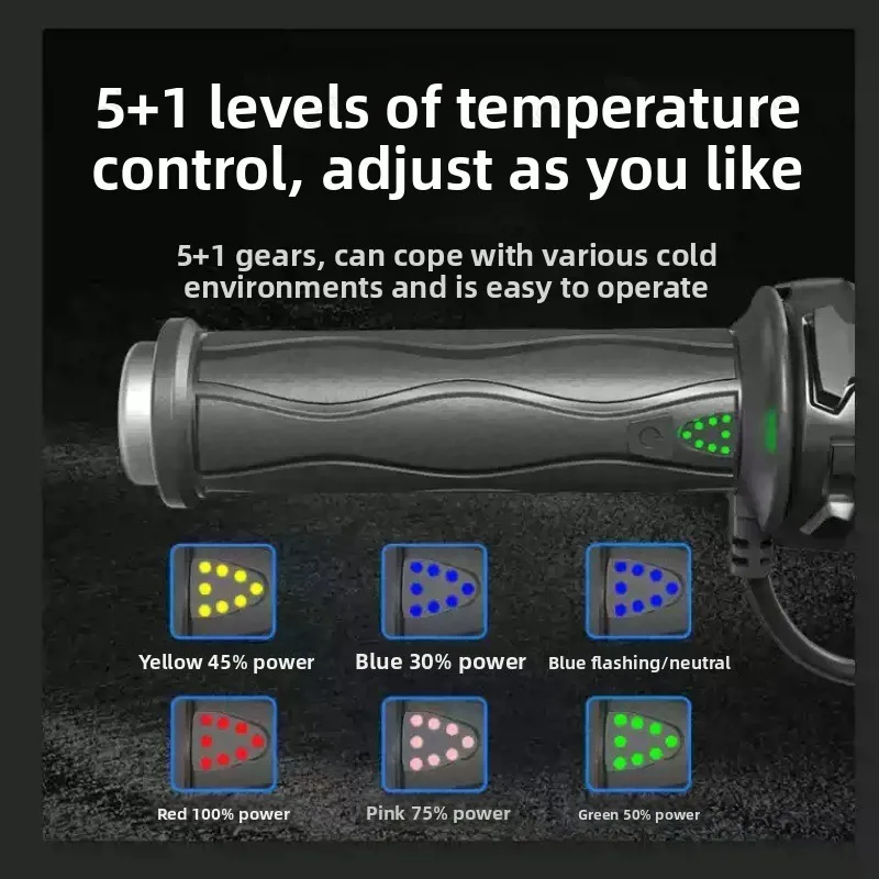 Integrated Thumb & Handle Heater ATV Quad Electric Heated Handlebar Grip Warm Equipment Motorcycle Modification Accessory