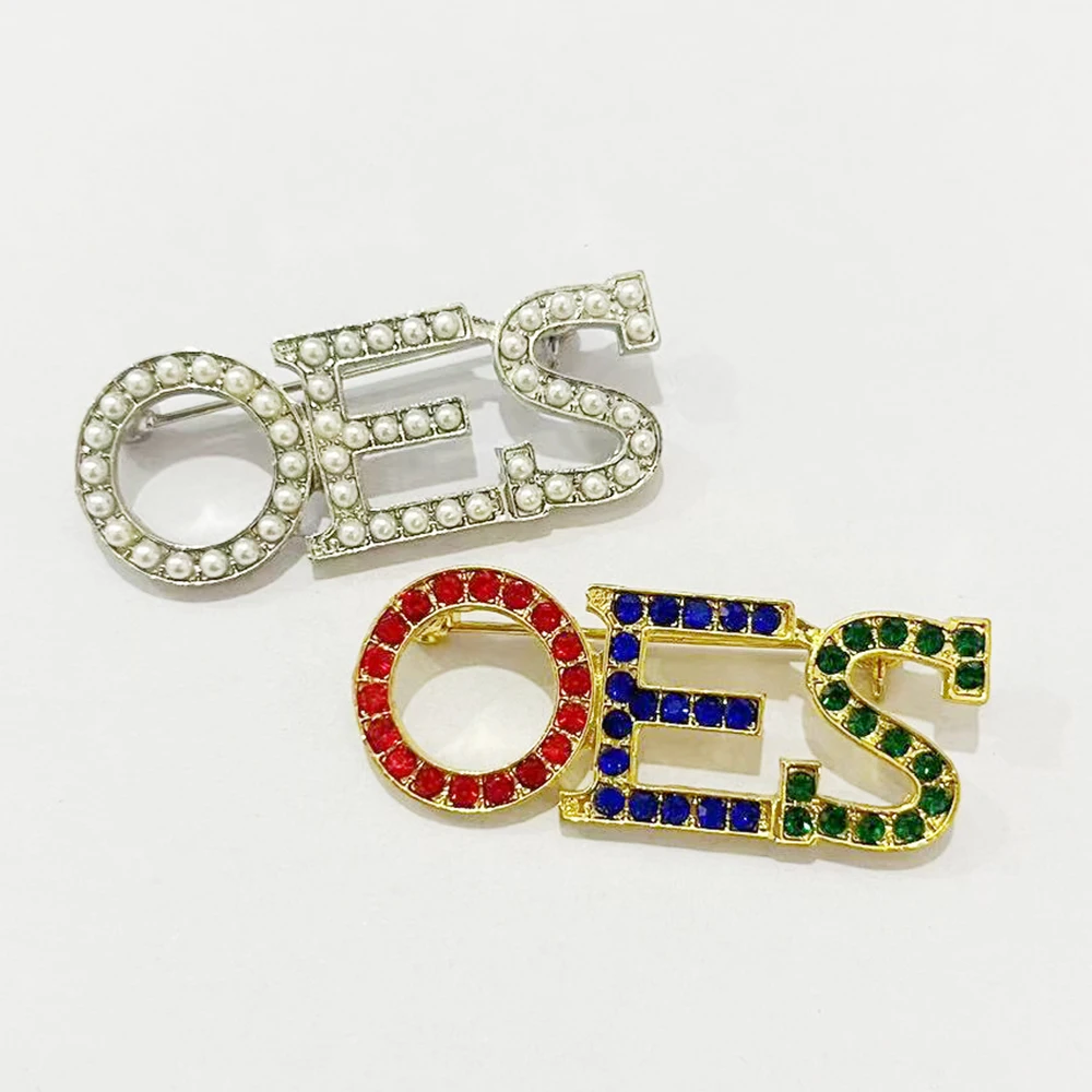 OES Greek Alphabet Association Club College Party Gift Brooch
