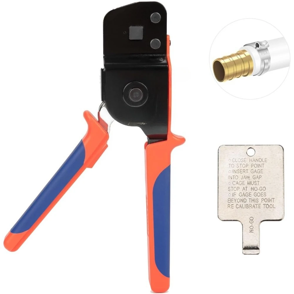 

Инструмент для затяжки труб PEX, одноручный обжимной инструмент для зажимных колец 3/8 1 дюйм означает ASTM F2098