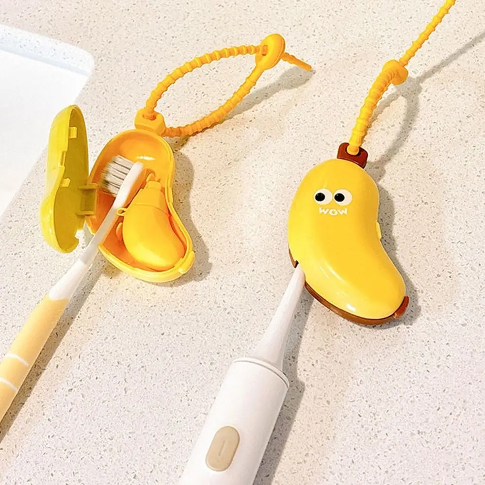 

2Set 2 in 1 Banana Shape Toothbrush Cover Dustproof with Toothpaste Dispenser Toothbrush Dust Clamp Protective