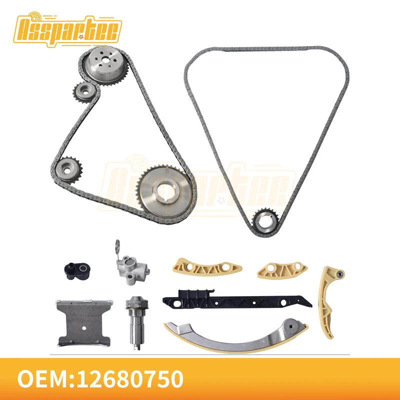 Engine Timing Repair Kit Tensioner Chain Combination With VVT wheel 12680750 12635447 12673669 For Chevrolet Buick