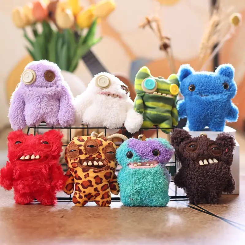 

12 см для Fuggler, забавные уродливые плюшевые игрушки-монстры, брелок Kawaii Fuggler Monster Rabbits, мягкие куклы Peluche, подвески, подарки для детей