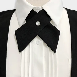 Adjustable Cross Bow Ties for Men Women Fashion Korean Crisscross Bow Tie Detachable Collar JK Apparel Accessories