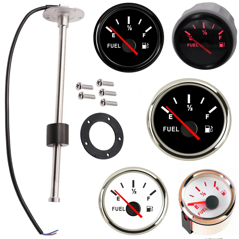 

Auto 52mm 0-190ohm 240-33ohm Pointer Fuel Level Gauges 100 150 200 250 300 350 450mm Liquid Level Sensors Sending Unit for Boat