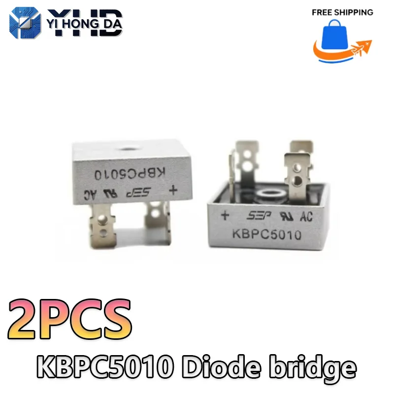 2PCS/Lot KBPC5010 Diode bridge rectifiers diodes 50A 1000V KBPC 5010 power rectifier diode electronic components